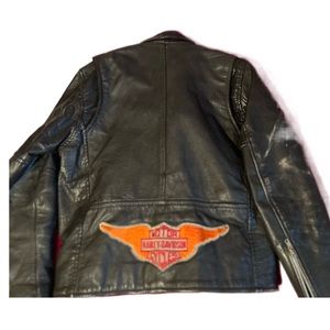 Heavy vy2k moto leather jacket